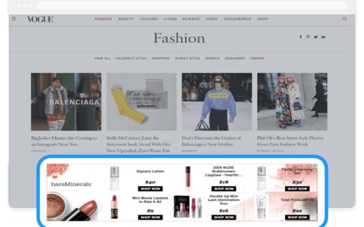 vogue criteo off site example